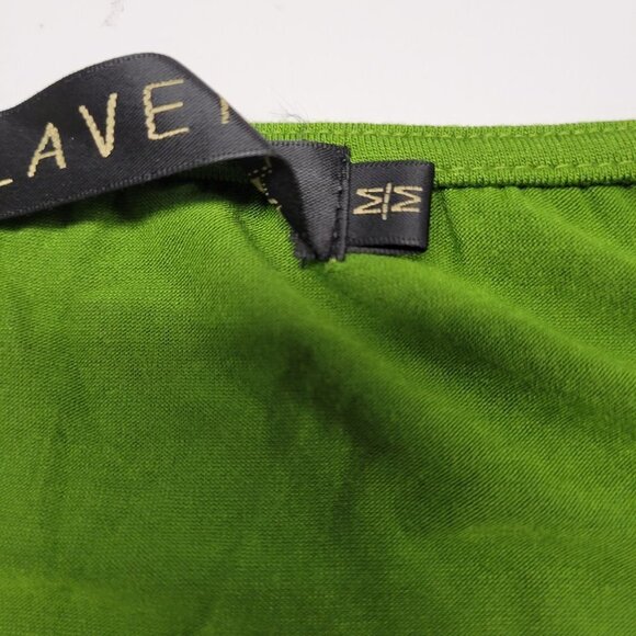 Women's Green Sleeveless Top, Stretchy Sleeveless Top, Cowl Neck Top- Size S, M - Picture 9 of 10